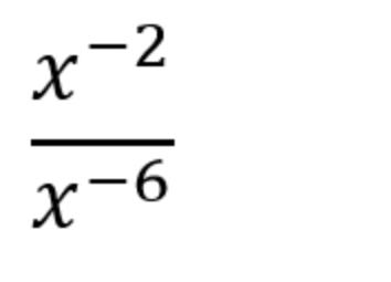  (x^(-2))/x^(-6) 