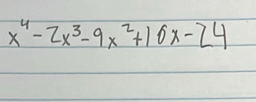 x^4-2x^3-9x^2+16x-24