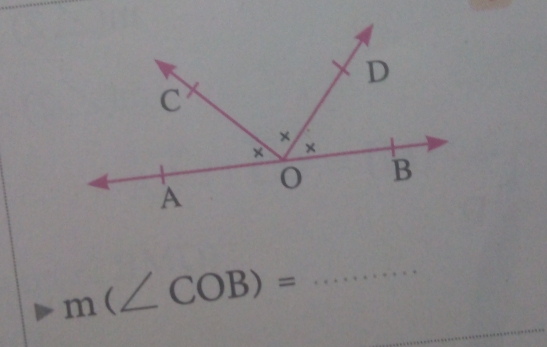 m(∠ COB)= _