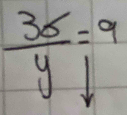  36/y =9