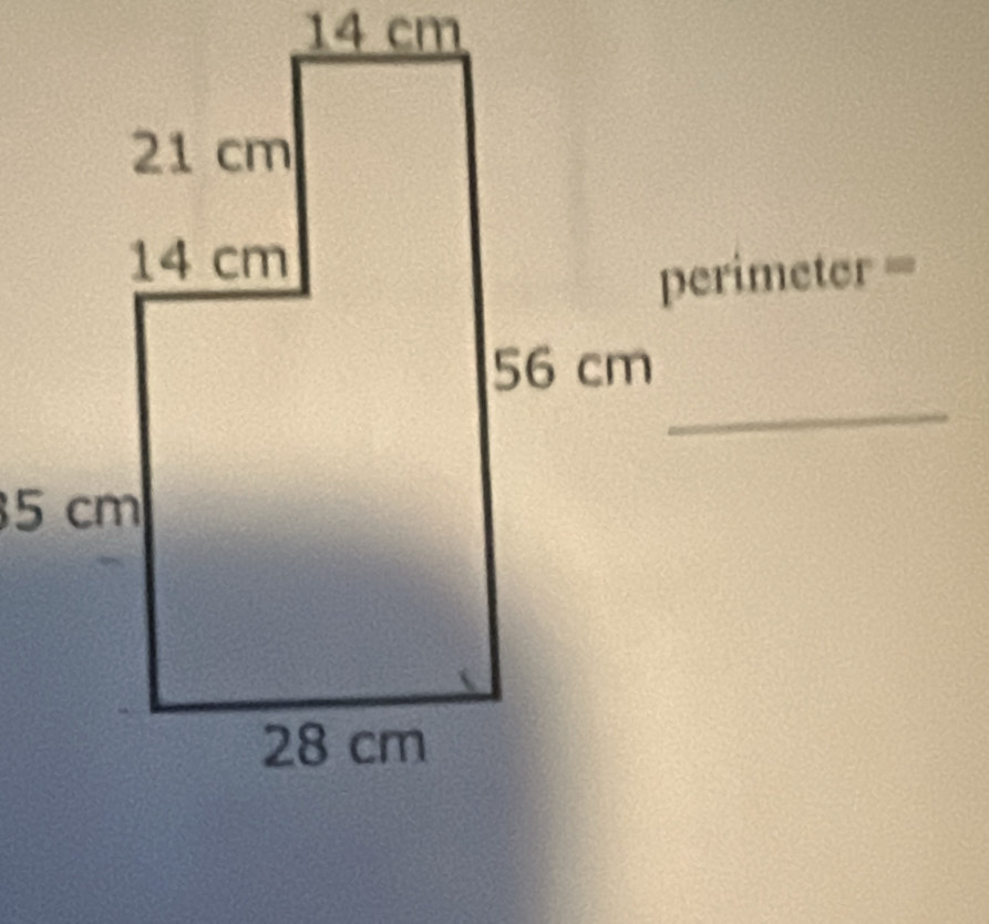 14 cm
perimeter =
_