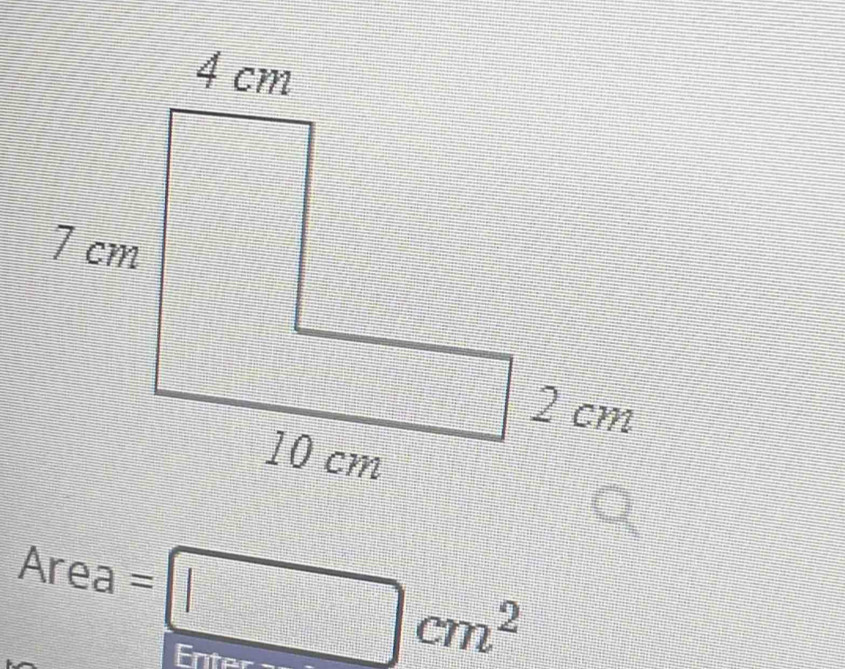 Area=□ cm^2
3x-39-2
Enter