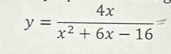 y = x² + 6x − 16