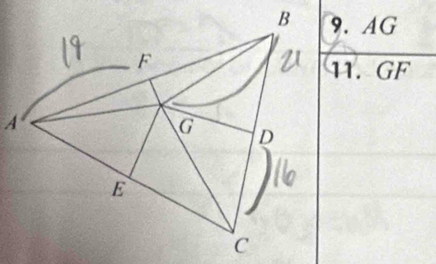 9. AG
11. GF