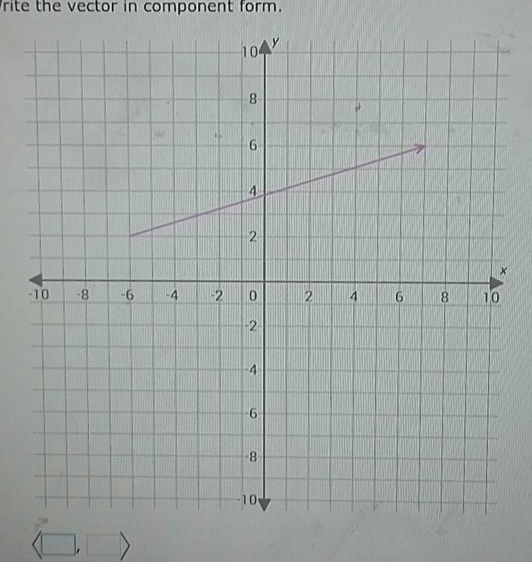 rite the vector in component form. 
×