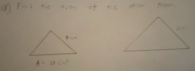 Find te are of 7p offer pesson,
A=10cm^2