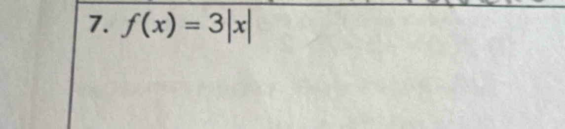 f(x)=3|x|