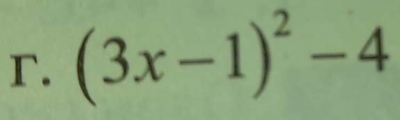 (3x-1)^2-4