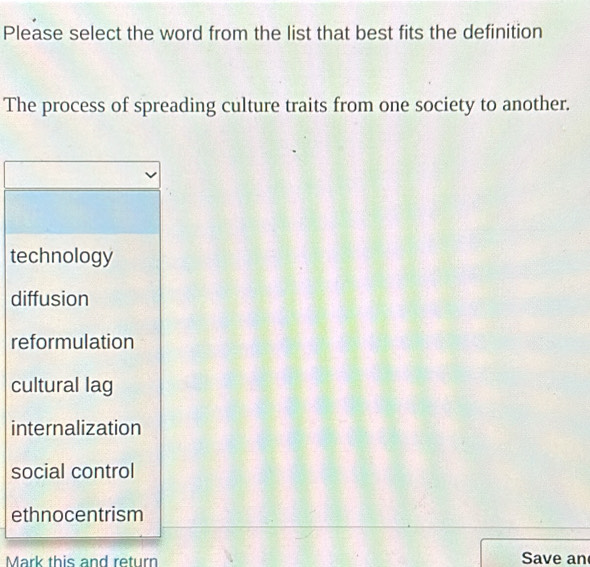 Solved: Please select the word from the list that best fits the ...