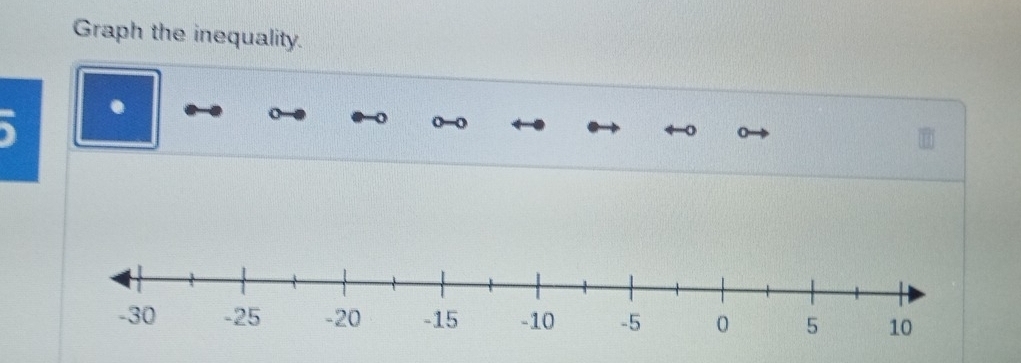 Graph the inequality. 
、