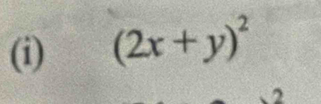 (2x+y)^2
2