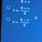 6+r
t= (6+r)/8 
t= (8-v)/6 