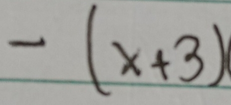 -(x+3)