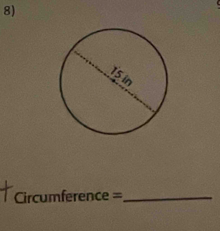 a ircumference= _