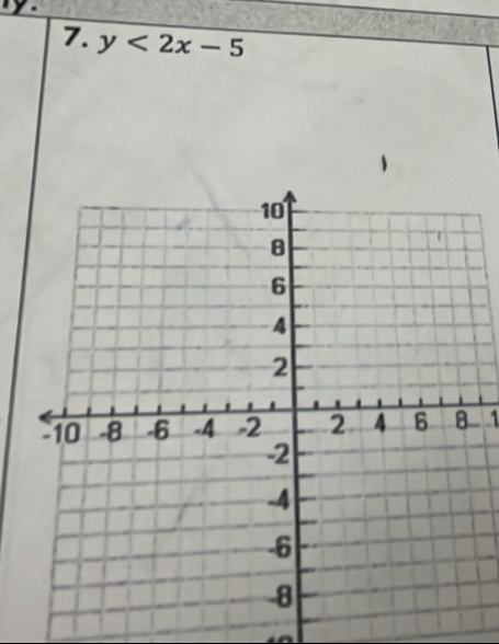 y<2x-5</tex> 
1