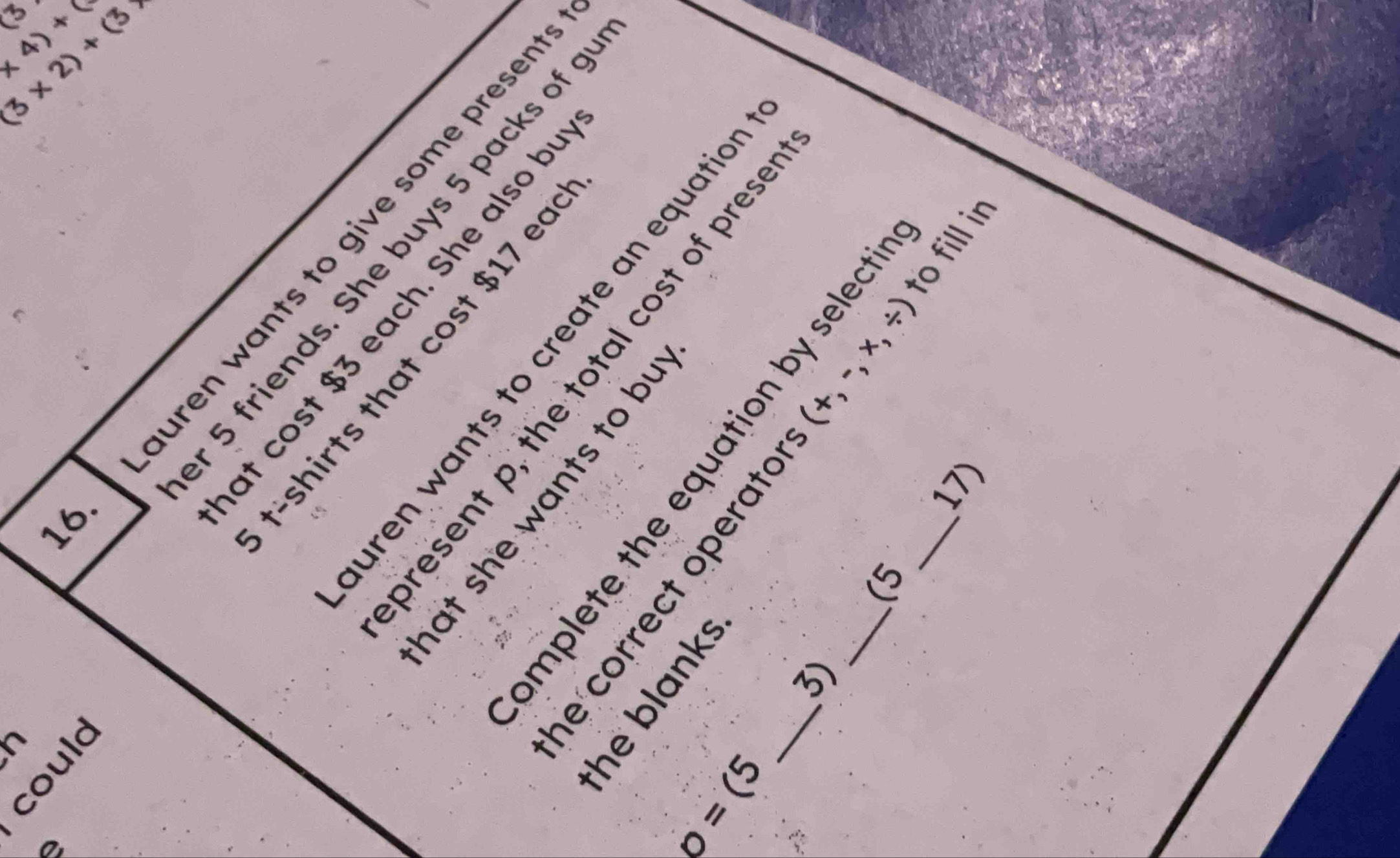 (3)
(4)+(
(3* 2)+(3*
in 
= = n 8º 
º 
ε α g ξ : 8 δ 
.: 
__ 
16. é 


= B 

_