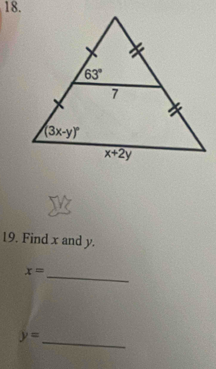 Find x and y.
_
x=
_
y=