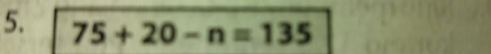 75+20-n=135