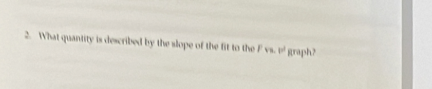 What quantity is described by the slope of the fit to the Pva, p^2 graph?