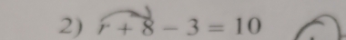 vector r+8-3=10