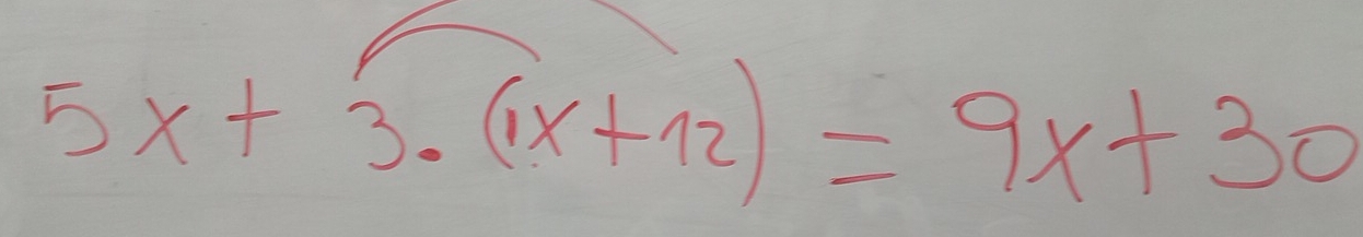 5x+3.(1x+12)=9x+30