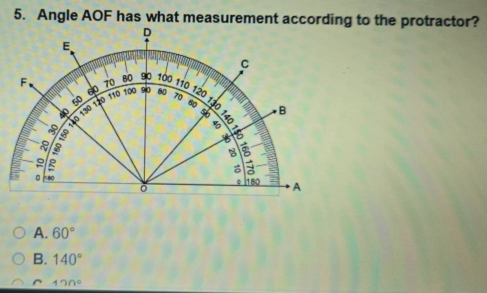 A. 60°
B. 140°^(100^circ)