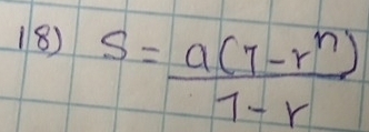 s= (a(7-r^n))/7-r 