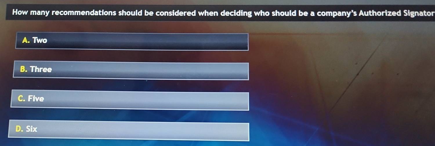 Solved: How many recommendations should be considered when deciding who ...
