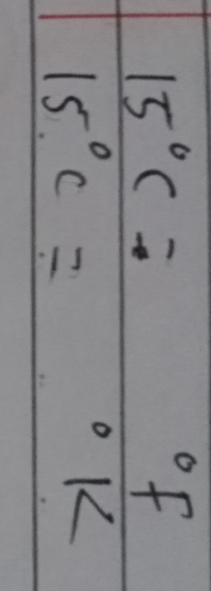 15°C= ^circ F
15°C=^circ K