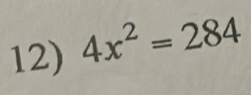 4x^2=284