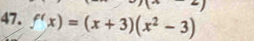 f'x)=(x+3)(x^2-3)