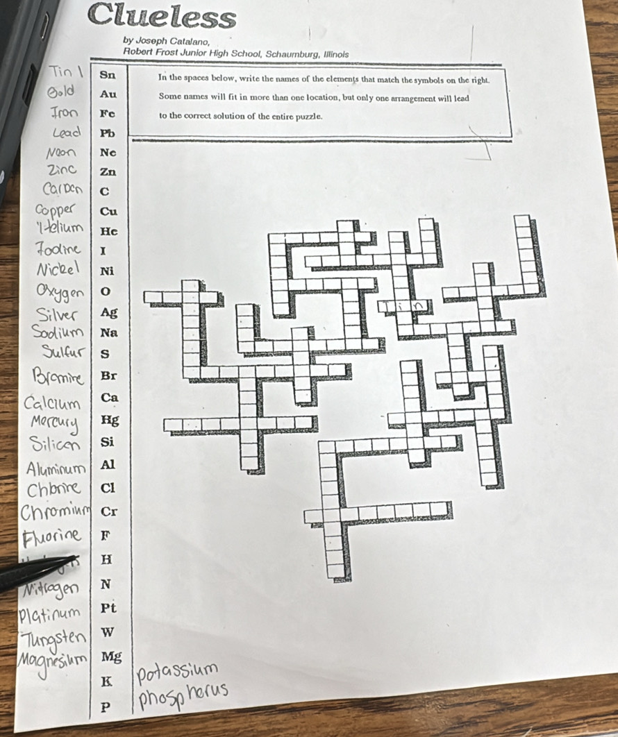 Solved: clueless by joseph catalano, robert frost junior high school,  schaumburg, illinois sn i [others]