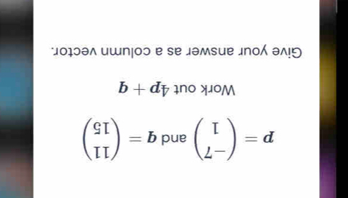 ∵01ə^ишn|oɔе sе Jəмsuе £о э^!り
b+d; 1noy^(OM)
beginpmatrix 9I IIendpmatrix =b pue beginpmatrix □  L-endpmatrix =d