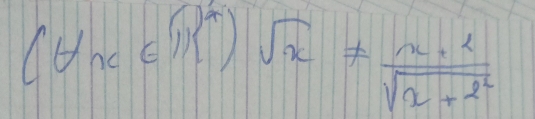 (forall x∈ R)sqrt(2))^*endpmatrix sqrt(x)sqrt(x+2^2)