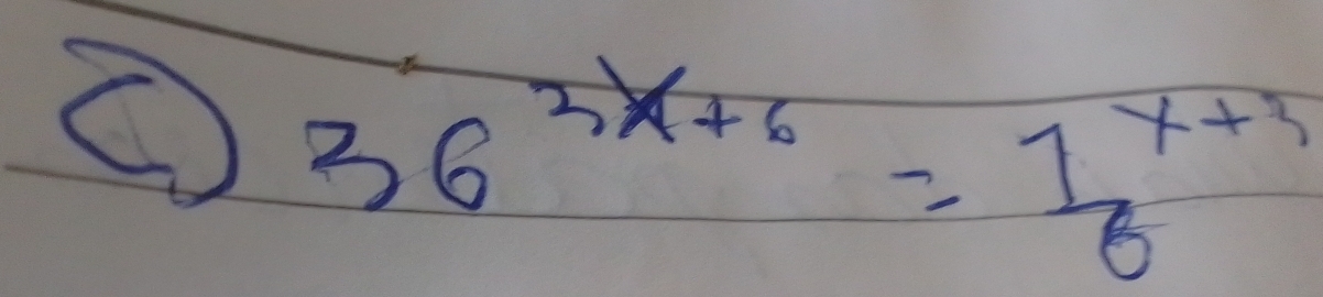 36^(3x+6)=frac (1_6)^(x+3)8