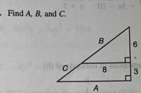 a
Find A, B, and C.