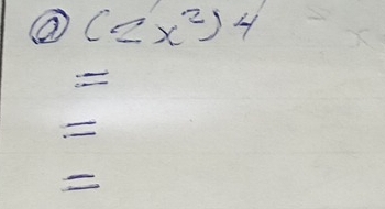 ② (2x^2)^4