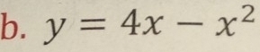 y=4x-x^2