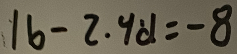 |b-2· 4d|=-8