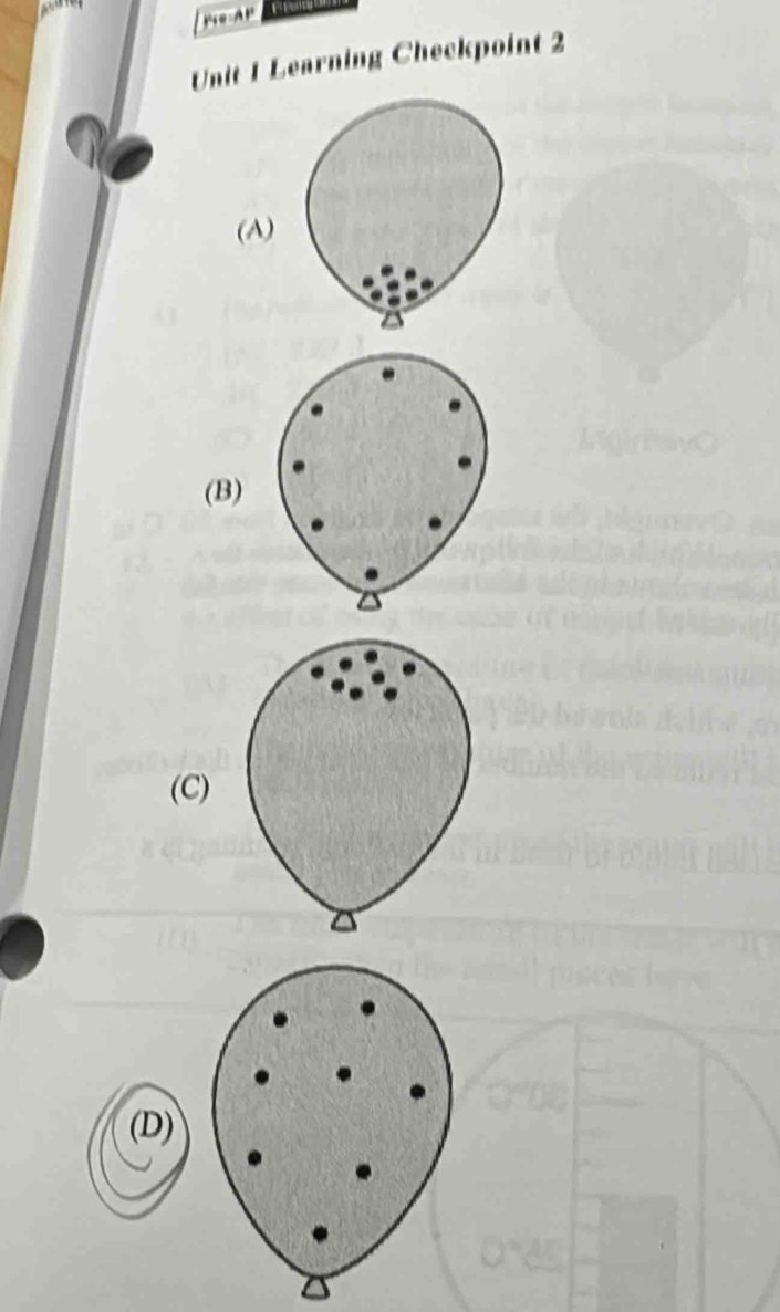 Learning Checkpoint 2 
(A) 
(B) 
(C) 
(D)