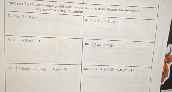 Problems 7 - 12, Ass