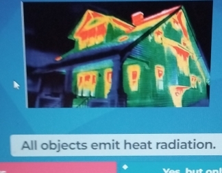 All objects emit heat radiation.