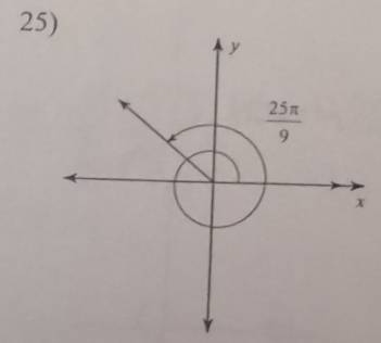 y
 25π /9 
x