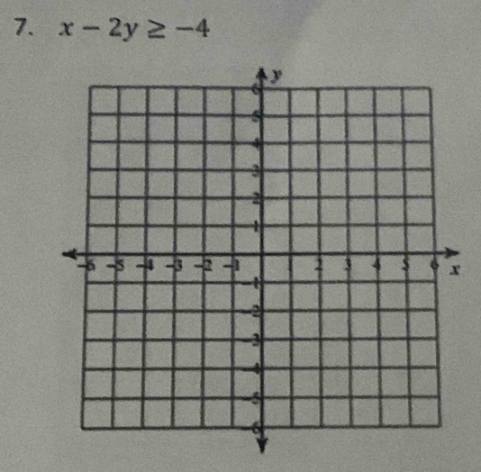 x-2y≥ -4