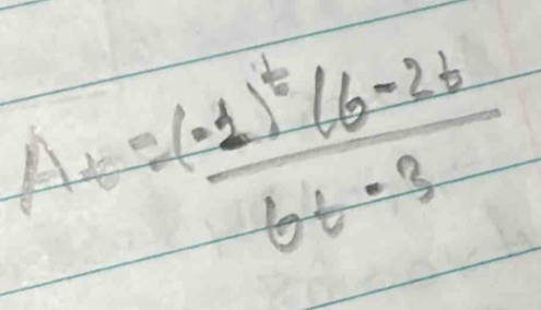 A_t=frac (-1)^t(6-2t)6t-3