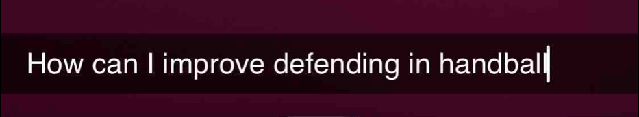 How can I improve defending in handball