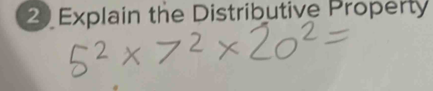 Explain the Distributive Property