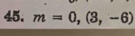 m=0,(3,-6)