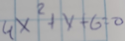 4x^2+y+6=0