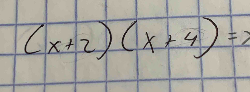 (x+2)(x+4)=7